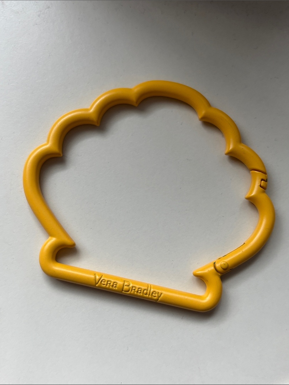 Vera Bradley Yellow Shell-Shaped Clip